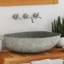 vidaXL Мивка от речен камък, овална(SKU: 146214), снимка 2