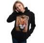 Нов дамски суичър с трансферен печат Лъв, животни, снимка 5