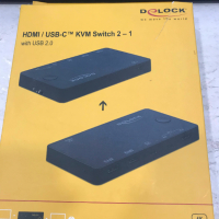 4K 60Hz HDMI / USB Type C KVM превключвател с USB 2.0