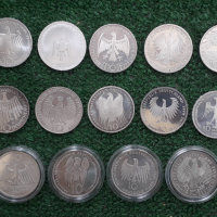 сребърни монети от 10 марки Германия, снимка 2 - Нумизматика и бонистика - 44658176
