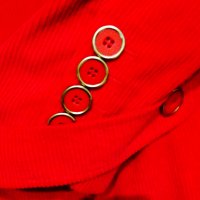 DKNY Donna Karan червено сако от памучно кадифе , снимка 9 - Сака - 39306486