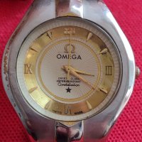 Марков дамски часовник OMEGA CRYSTAL GLASS WATER RESIST работи перфектен 38118, снимка 3 - Дамски - 40754653