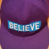 Justin Bieber Believe Tour Swaggy Purple Snapback Cap Hat, снимка 1 - Други - 34018077