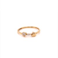 Златен дамски пръстен 0,98гр. размер:56 14кр. проба:585 модел:20115-6, снимка 1 - Пръстени - 42615599