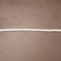 Елегантен еластичен колан бижу с бели/бежови перли и правоъгълна закопчалка с малки перли, снимка 4 - Колани - 41560220