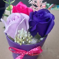 Букет от сапунени рози , снимка 16 - Подаръци за жени - 36836874