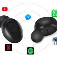 Безжични bluetooth 5.0 слушалки F9+ -5С , черни, #1000052444, снимка 12 - Безжични слушалки - 34810257