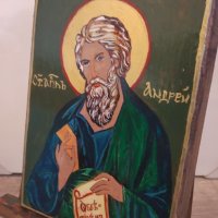 Икона на св. Андрей, снимка 3 - Икони - 36775957