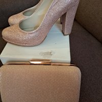 Дамски обувки нови и чанта клъч, снимка 1 - Чанти - 44461851