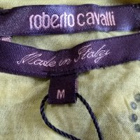 ROBERTO CAVALLI дамска блуза, цвят лимонено жълто, снимка 6 - Тениски - 35930667