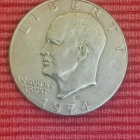 1 долар Айзенхауер 1974 г, голям. , снимка 1 - Нумизматика и бонистика - 41367542