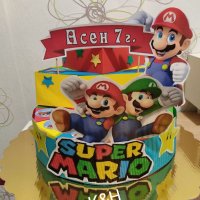 Картонена торта Супер Марио , снимка 1 - Други - 35938362