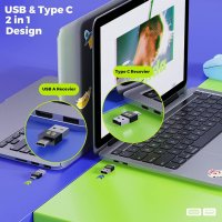 Linux MAC Windows USB 4.0 & iPad Android Type C Air Drive Mouse Jiggler Moji Фалшива Мишка Симулатор, снимка 1 - Клавиатури и мишки - 41672730