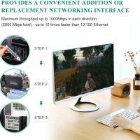 EDUP Gigabit Ethernet PCI Express PCI-E мрежова карта 10/100/1000Mbps RJ45 LAN адаптер, снимка 4 - Мрежови адаптери - 41476473