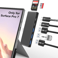 Surface Pro 7 Hub Docking Station 7-в-1 , снимка 1 - Лаптоп аксесоари - 44693066