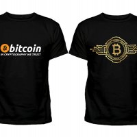 Тениски с криптовалути Bitcoin,Dogecoin и др., снимка 1 - Тениски - 32981470