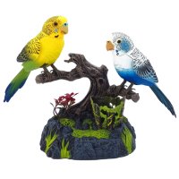 Пластмасова играчка, Музикални папагали кацнали на дръвче

, снимка 1 - Фигурки - 42210705