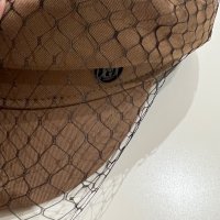 Дамски каскет Dior nude с мрежа, снимка 2 - Шапки - 38987110