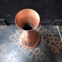 Медна ваза , снимка 3 - Антикварни и старинни предмети - 39485436