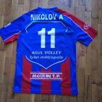 Asul Lyon volley France волейболна тениска Errea #11 Алекс Николов 2015 г. размер С реален, снимка 9 - Волейбол - 42026645