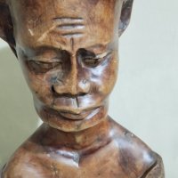 Стара дървена статуетка, снимка 2 - Други ценни предмети - 44251918