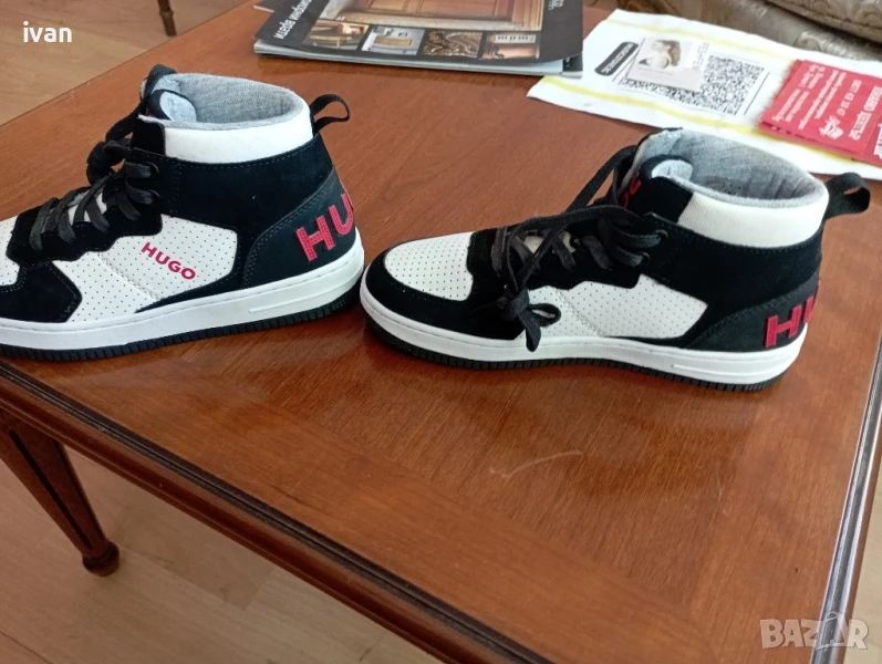 Детски маратонки HUGO
в бяло G00245 Оригинални, снимка 1