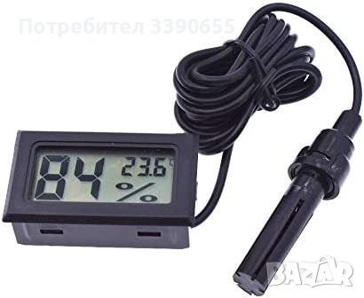 Влагомер и термометър с изнесена сонда, снимка 1