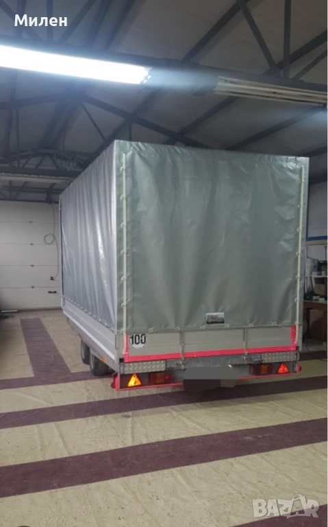 Брезент гумиран 4,10/2,05/2,00м за ремаркета , снимка 1