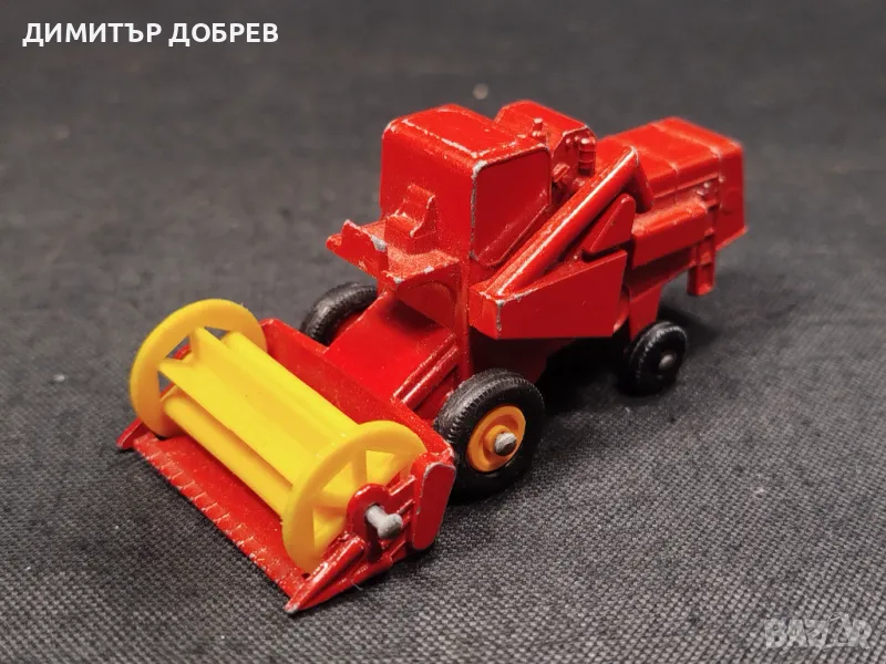 СТАРА РЕТРО МЕТАЛНА КОЛИЧКА MATCHBOX ENGLAND CLAAS COMBINE HARVESTER, снимка 1