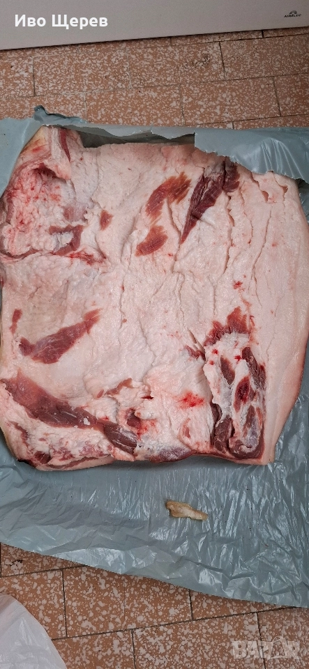 Прясна сланина с кожа , снимка 1