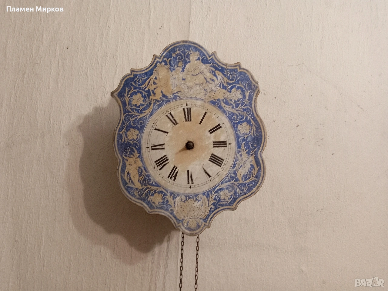 Много стар стенен часовник, снимка 1