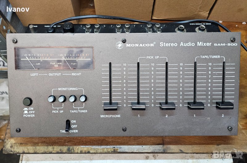 Monacor Sam-500 stereo audio mixer/ миксер , снимка 1