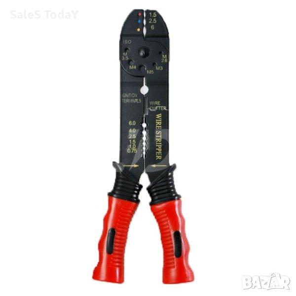 Клещи кримпващи комплект с кабелни обувки - 42 БР, снимка 1