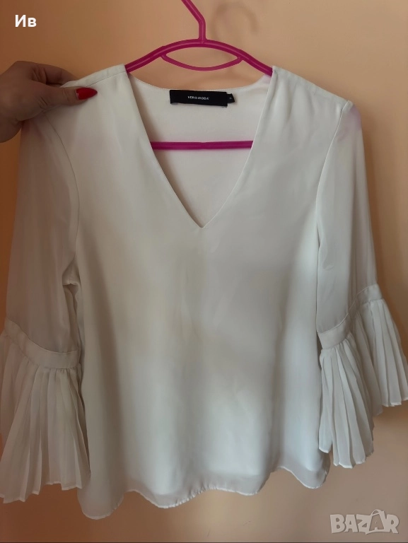 Елегантна бяла блуза, снимка 1