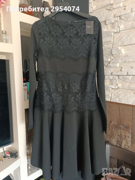Черна нова рокля см-35лв, снимка 1
