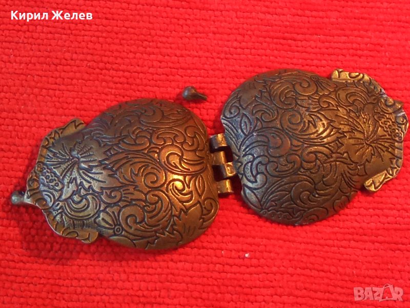 СТАРИ БРОНЗОВИ ОРНАМЕНТИРАНИ ПАФТИ 6047, снимка 1
