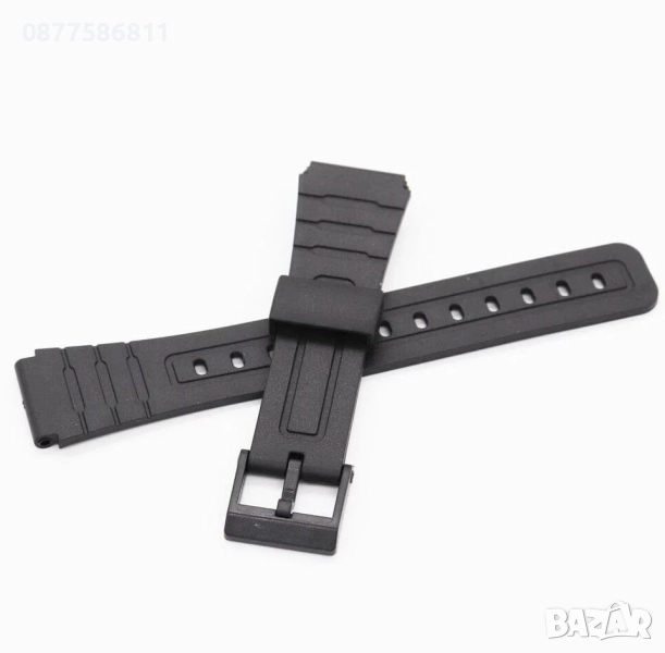 	НОВА ЧЕРНА СИЛИКОНОВА ГУМЕНА КАИШКА ЗА ЧАСОВНИК CASIO. СИЛИКОНОВИ ГУМЕНИ КАИШКИ ЗА ЧАСОВНИЦИ КАСИО, снимка 1