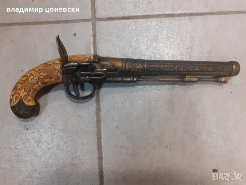 Красив кремъчен пистолет,пищов,оръжие, снимка 1