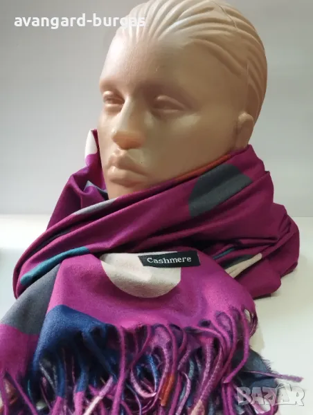 Дамски кашмирен шал, свежи цветове- 161, снимка 1