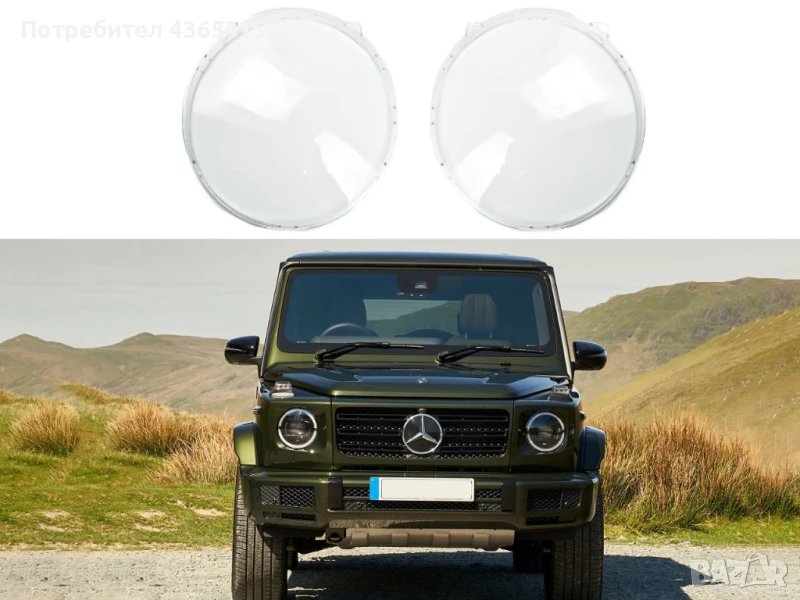 Стъкла за фарове на Mercedes G-Class W463 2018+, снимка 1
