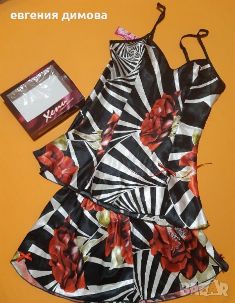 Дамска сатенена пижама , снимка 1