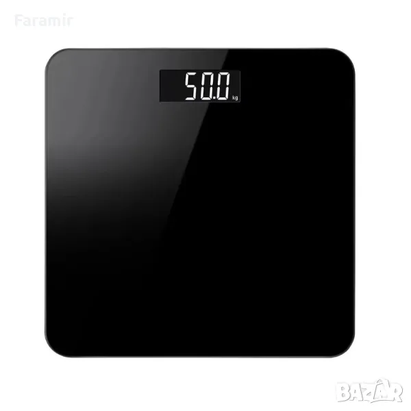 Кантар Smart Pulse с USB зареждане, LED дисплей, Автоматично включване, Слим дизайн, Закалено стъкло, снимка 1