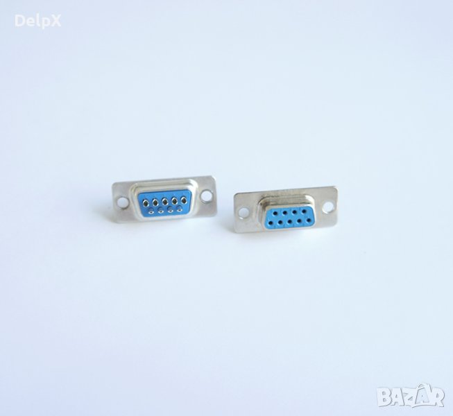 Букса за кабел метална RS232 9pin(ж), снимка 1