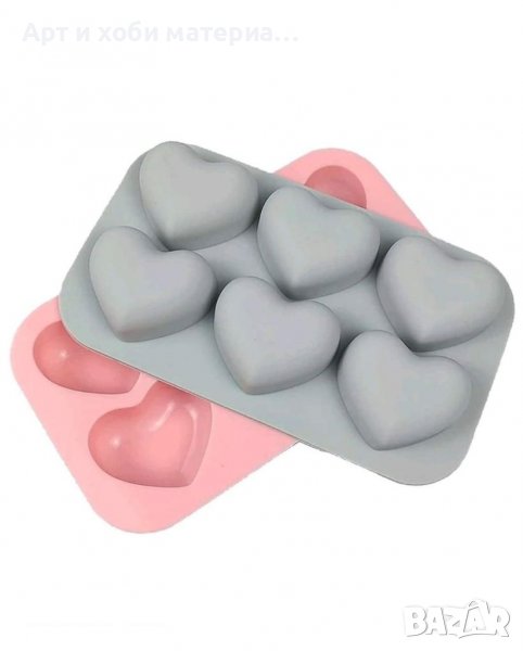 Силиконов молд сърца, снимка 1