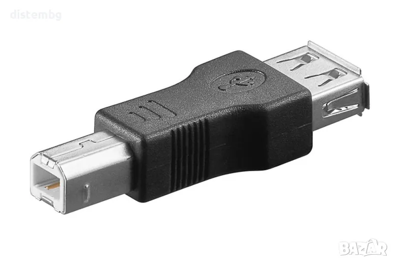 Преходник USB A-женско към B-мъжко, снимка 1