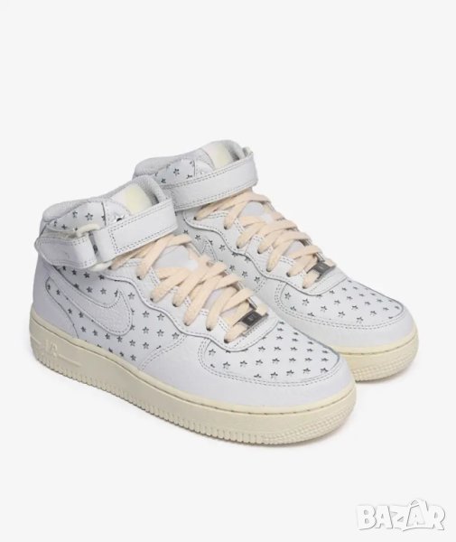 Нови и Намалени Nike Air Force 1 Mid 'Cut Out Stars' Дамски Маратонки Номер 37,5 / 23,5см, снимка 1