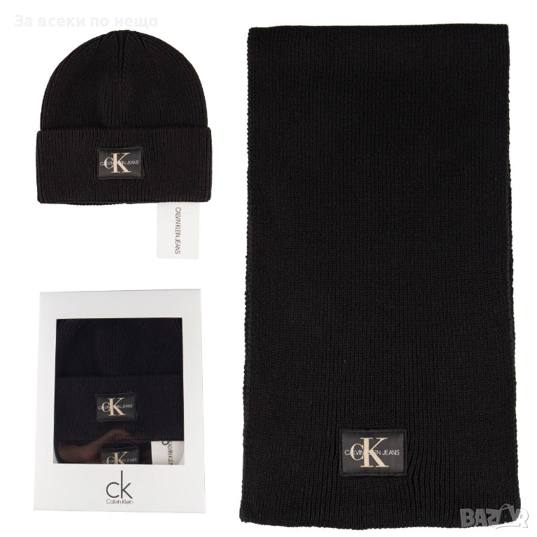 Calvin Klein Комплект Зимен Шал И Зимна Шапка Келвин Клайн - Налични Различни Цветове Код SK523, снимка 1