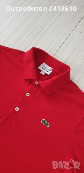 Lacoste Sport Pique Cotton Slim Fit Mens Size 4 - M ОРИГИНАЛ! Мъжка Тениска!, снимка 1