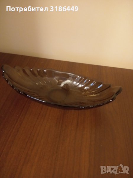 чиния, фруктиера от цветно стъкло, снимка 1