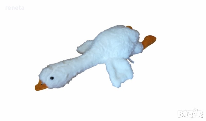 Играчка Гъска, Тип възглавница, Плюшена, Бяла, 69 см, снимка 1